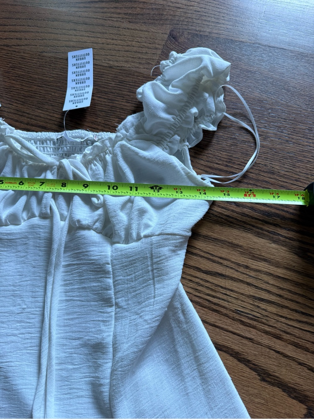 Urban Outfitters Kimchi Blue NWT $69 S White Short Puff-Sleeve Mini Dress - Picture 3 of 5